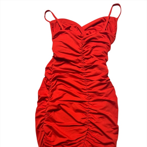 Red Sleeveless Backless Dress - Size XS NWT - Picture 3 of 4
